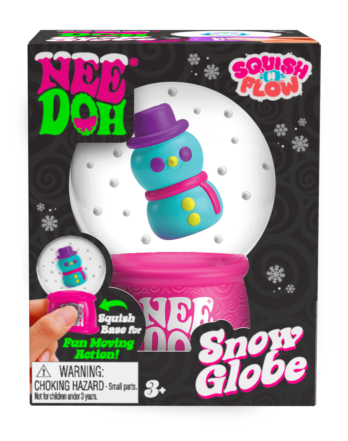NeeDoh Squish N Flow Snow Globe 3