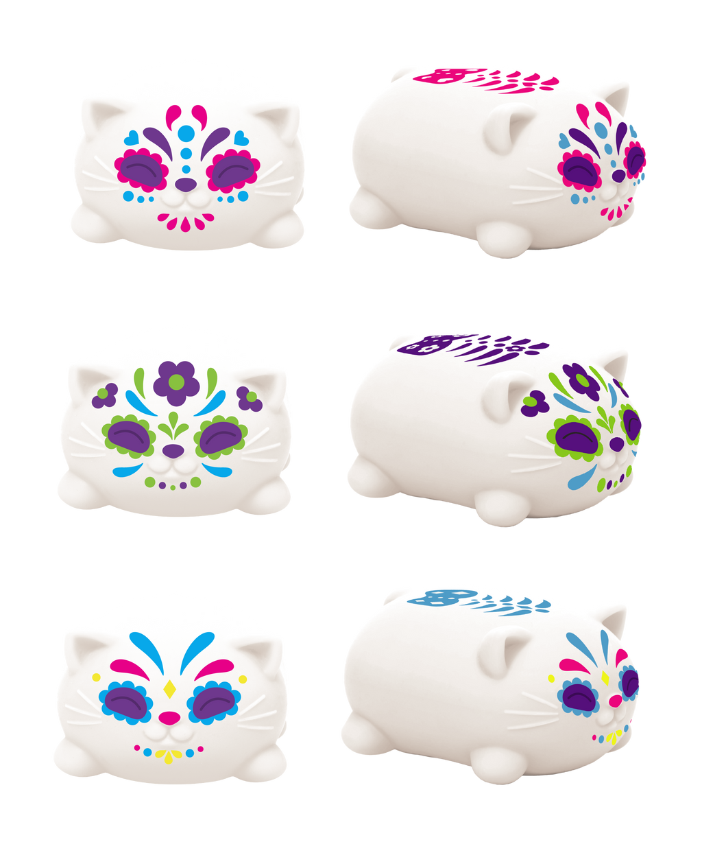 NeeDoh Sugar Skull Cats 1